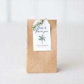 Kleurrijke Palm Tree Bachelorette Cadeaulabel