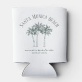 Kleurrijke Palm Tree vrijgezellenfeest Blikjeskoeler (Achterkant)