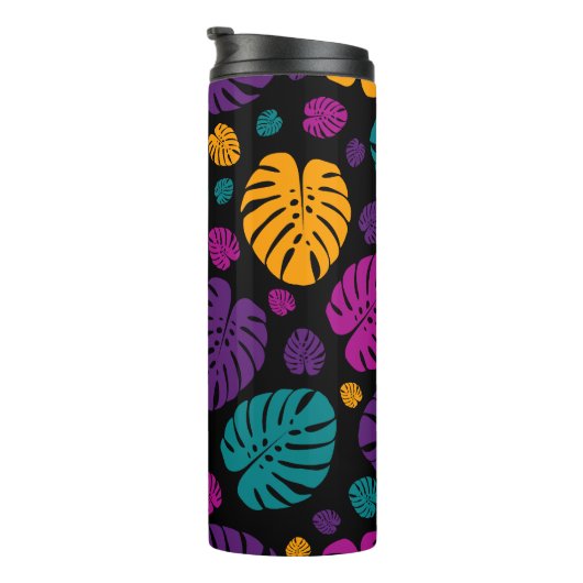 Kleurrijke palmbladeren thermosbeker (Geroteerd rechts)