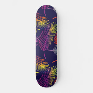 Kleurrijke Palmbladeren Tropische Boom Zomer Sfeer Persoonlijk Skateboard