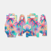 Kleurrijke palmbomen bedankdoosjes (Uitgevouwen)