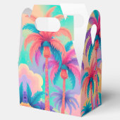 Kleurrijke palmbomen bedankdoosjes (Geopend)