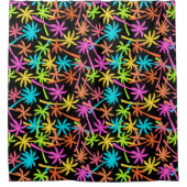 Kleurrijke palmbomen douchegordijn (Voorkant)