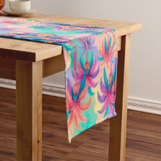 Kleurrijke palmbomen korte tafelloper (Voorbeeld)