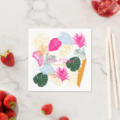 Kleurrijke palmbomen servet (Insitu)