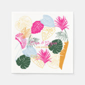 Kleurrijke palmbomen servet (Voorkant)