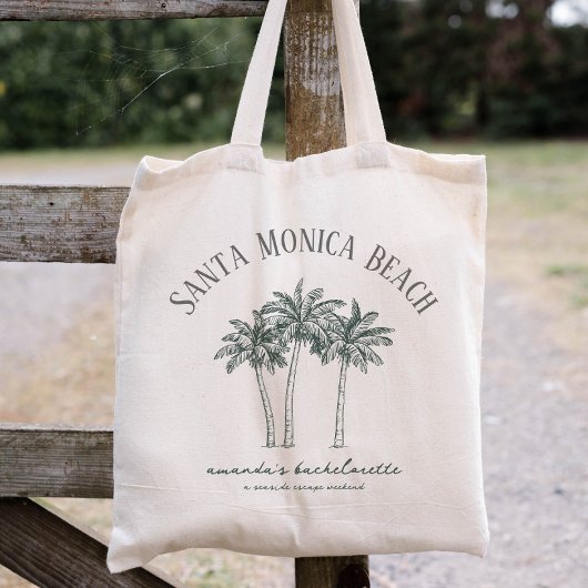 Kleurrijke Palmboom Bestemming Trouwlocatie Tote Bag