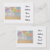 Kleurrijke Palms-visitekaartjes Visitekaartje (Voorkant / Achterkant)