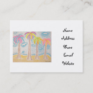 Kleurrijke Palms-visitekaartjes Visitekaartje