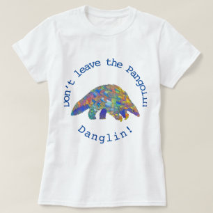 Kleurrijke pangolin bedreigde in het wild levende  t-shirt