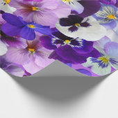 kleurrijke pansieën,  bloemen, cadeaupapier (Hoek)