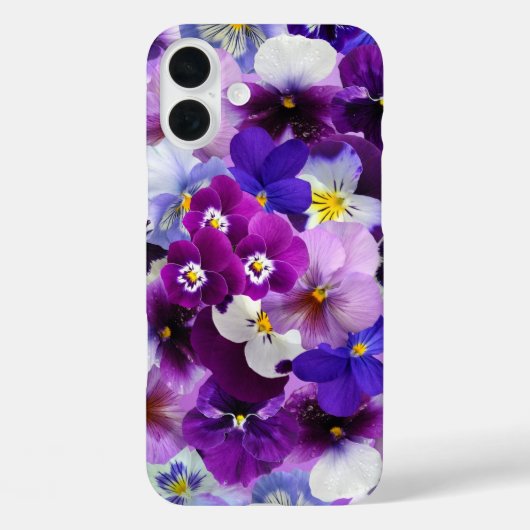 kleurrijke pansieën,  bloemen, Case-Mate iPhone case (Achterkant)