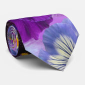 kleurrijke pansieën, bloemen, stropdas (Opgerold)