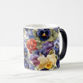 Kleurrijke Pansy Naadloze Floral Elegance Magische Mok