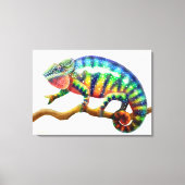 Kleurrijke Panther Kameleon Lizard Verpakt Canvas (Voorkant)