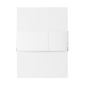 Kleurrijke papaver wilde bloemen bruiloft uitnodigingen wikkel (Achterkant Voorbeeld)