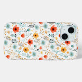 Kleurrijke papavers bloemmotief Case-Mate iPhone case (Achterkant (horizontaal))