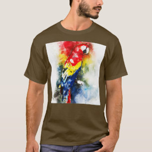 Kleurrijke papegaai 34 t-shirt