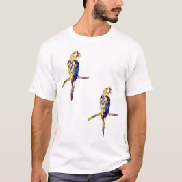Kleurrijke Papegaai Heren T-shirt