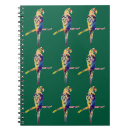 Kleurrijke Papegaai Notebook Notitieboek
