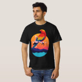 Kleurrijke papegaai - Tropical Bird Art Design T-shirt (Voorkant volledig)