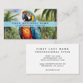 Kleurrijke papegaai Visitekaartjes (Voorkant / Achterkant)