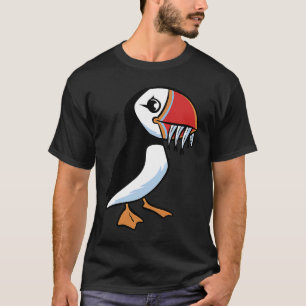 Kleurrijke Papegaaiduikers Vogel Realistische Pape T-shirt