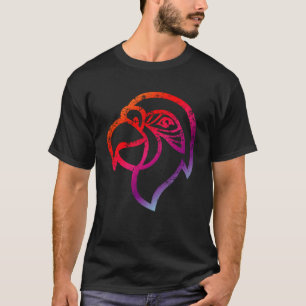  kleurrijke papegaaien gezicht papegaai kaketoe Bi T-shirt
