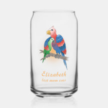 Kleurrijke papegaaien Moederdag