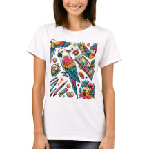 Kleurrijke papegaaien Tropische kunst