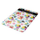 Kleurrijke papegaaien, tropische papegaaien, Jouw  Badmat (Gekanteld)