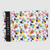 Kleurrijke papegaaien, tropische papegaaien, Jouw  Golfhanddoek (Horizontaal)