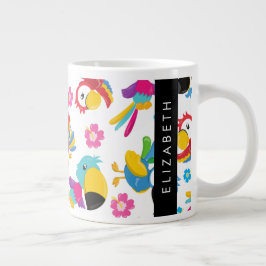 Kleurrijke papegaaien, tropische papegaaien, Jouw  Grote Koffiekop