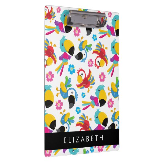 Kleurrijke papegaaien, tropische papegaaien, Jouw  Klembord (Rechts)