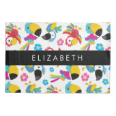 Kleurrijke papegaaien, tropische papegaaien, Jouw  Kussensloop (Achterkant)