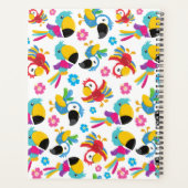 Kleurrijke papegaaien, tropische papegaaien, Jouw Planner (Achterkant)