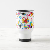 Kleurrijke papegaaien, tropische papegaaien, Jouw  Reisbeker (Center)