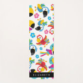 Kleurrijke papegaaien, tropische papegaaien, Jouw  Yogamat (Voorkant)