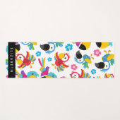 Kleurrijke papegaaien, tropische papegaaien, Jouw  Yogamat (Voorkant (horizontaal))