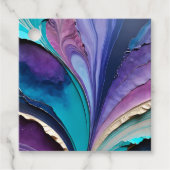 Kleurrijke Paper Collage Art Gift Labels (Voorkant)