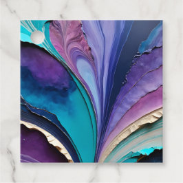 Kleurrijke Paper Collage Art Gift Labels