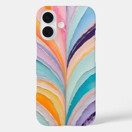 Kleurrijke Paper Collage Art iPhone Case