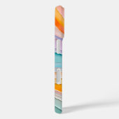 Kleurrijke Paper Collage Art iPhone Case (Achterkant / Rechts)