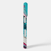 Kleurrijke Paper Collage Art iPhone Case (Achterkant / Rechts)