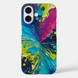 Kleurrijke Paper Collage Art iPhone Case