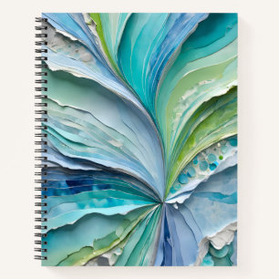 Kleurrijke Paper Collage Art Spiral Notitieboek