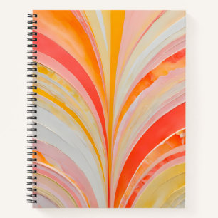 Kleurrijke Paper Collage Art Spiral Notitieboek