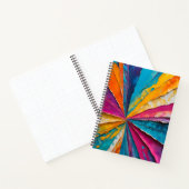 Kleurrijke Paper Collage Art Spiral Notitieboek (Binnen)