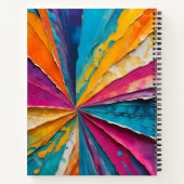 Kleurrijke Paper Collage Art Spiral Notitieboek (Achterkant)