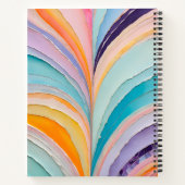 Kleurrijke Paper Collage Art Spiral Notitieboek (Achterkant)
